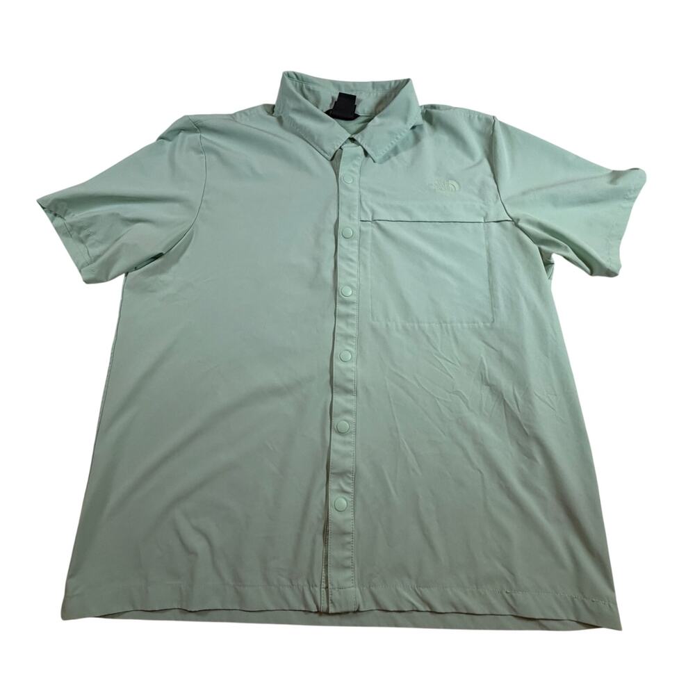 The North Face Men's Lightweight Breathable Vented Fishing Shirt Aqua Green XL